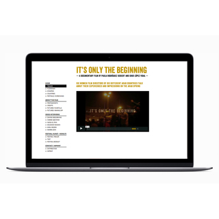 <strong>Screen Design</strong><br/>
for the Film: <em>It's Only The Beginning</em><br/> 
by Chus Lopez Vidal & Paula Rodriguez